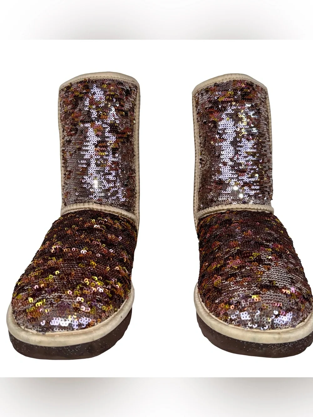 UGG CLASSIC SHORT SEQUIN EMBELLISHED BOOTS